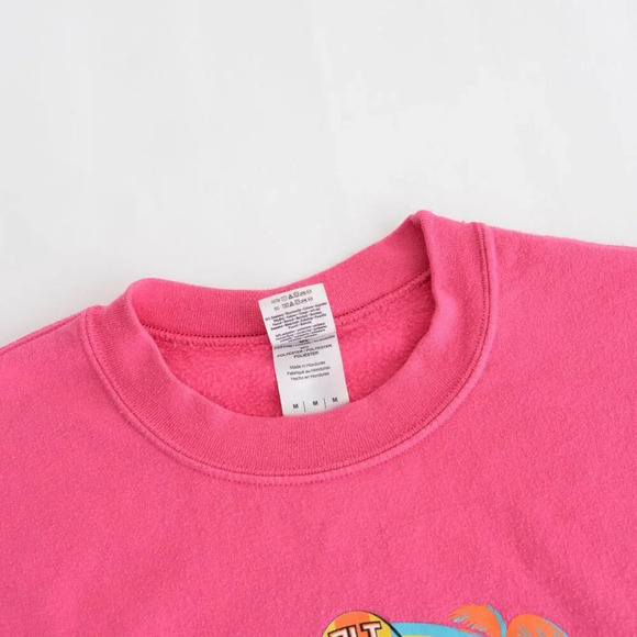 Gilden Heavy Blend Pink 2015 Tritons Tsunami USA Swimming Crewneck Sweater M - Picture 10 of 11